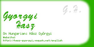 gyorgyi hasz business card